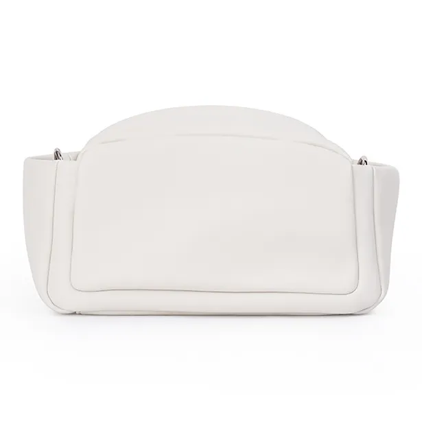 Karkki Leather Crossbody Bag, Shoulder Bag Women's White-3
