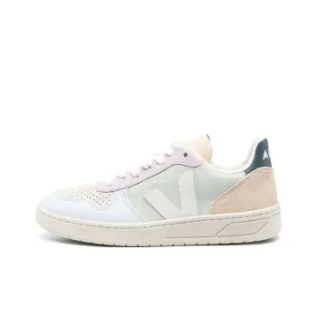 VEJA V 10 Suede Jade White Multico Women's
