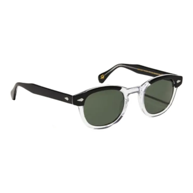 MOSCOT Oval Sunglasses Men's Black-2
