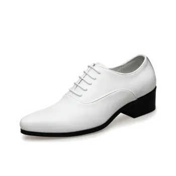 LUOMAIKE Dress Shoes Men Low Top White/Black