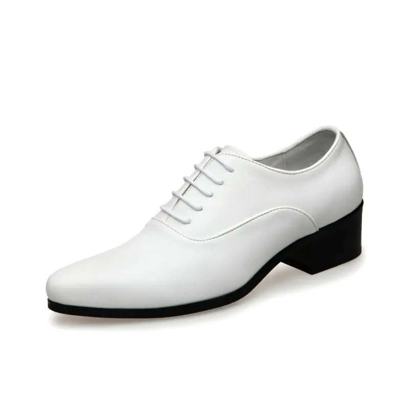 LUOMAIKE Dress Shoes Men Low Top White/Black-0