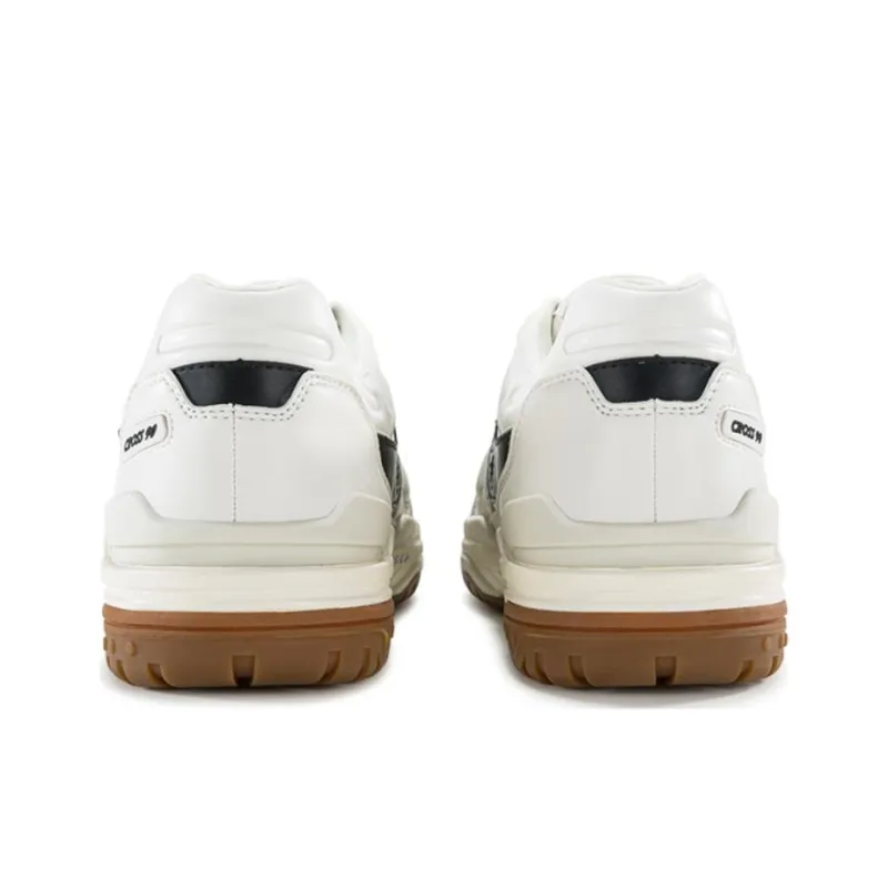 Saucony Cross 90 Anti Slip Wear Resistant Low Top Skateboard Shoes Unisex Beige Black-3