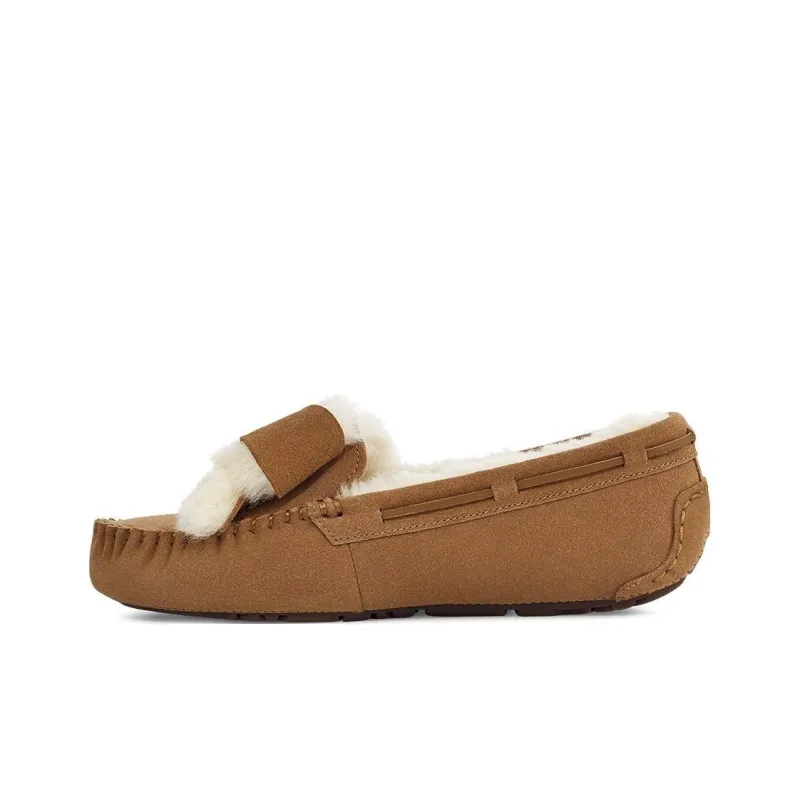 UGG Dakota Fur Bow 'Chestnut' Women's-0