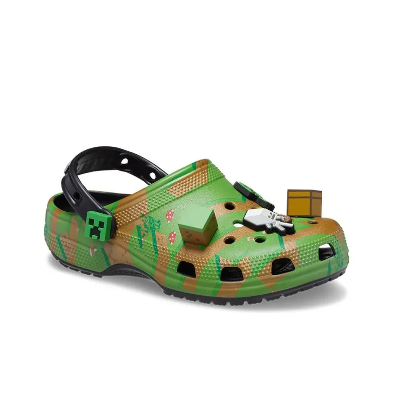 Crocs Elevated Clog Minecraft Grass Block-2