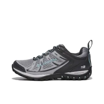 Columbia Outdry Cushioned Slip Resistant Abrasion Resistant Low Top Trekking Shoes Women's Gray Black