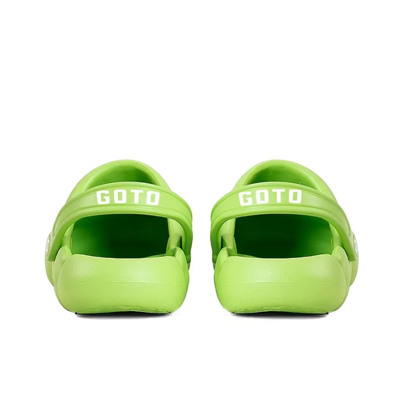 GOTO Donut Slippers Clogs Women's Green Apple-4