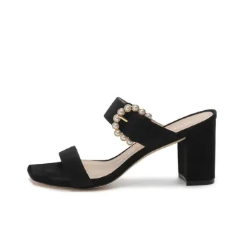 Stuart Weitzman/SW Slide Slippers Women's Black