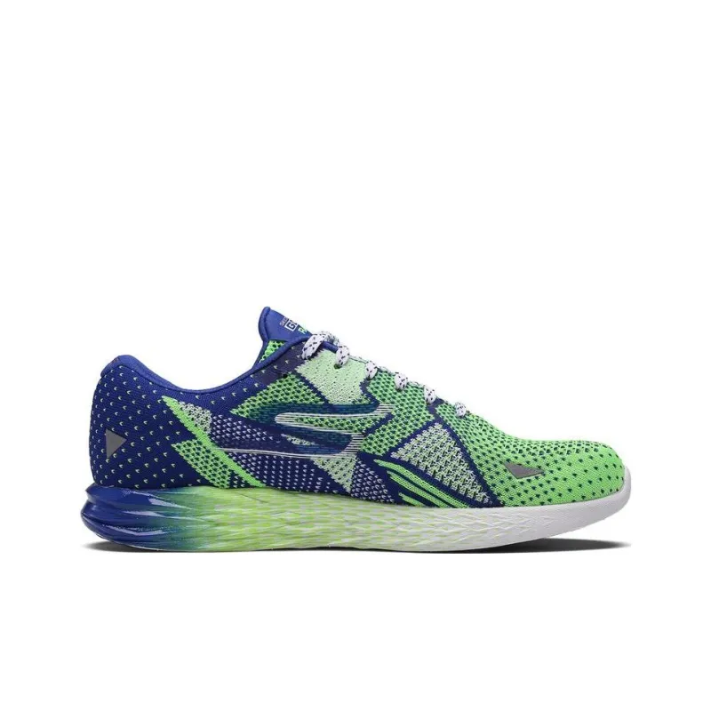 Skechers Go Meb Razor Cushioning Anti-Slip Wear-Resistant Breathability Low-Top Running Shoes Men's Green Blue-1