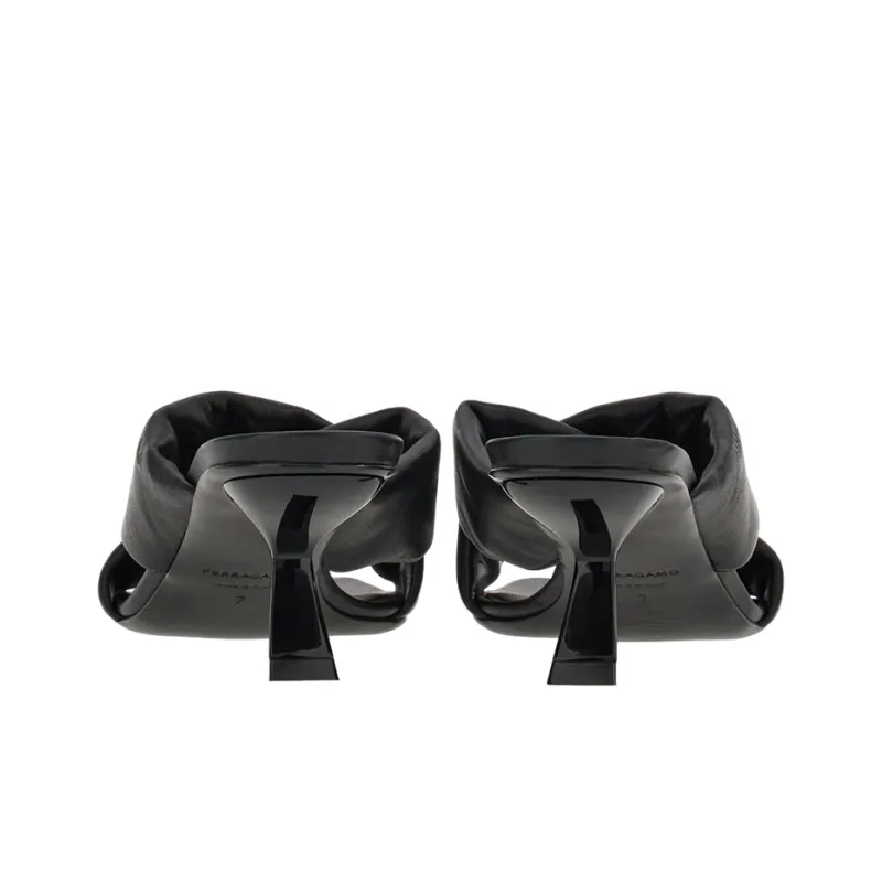 FERRAGAMO Crossover-strap Lambskin Mules-4