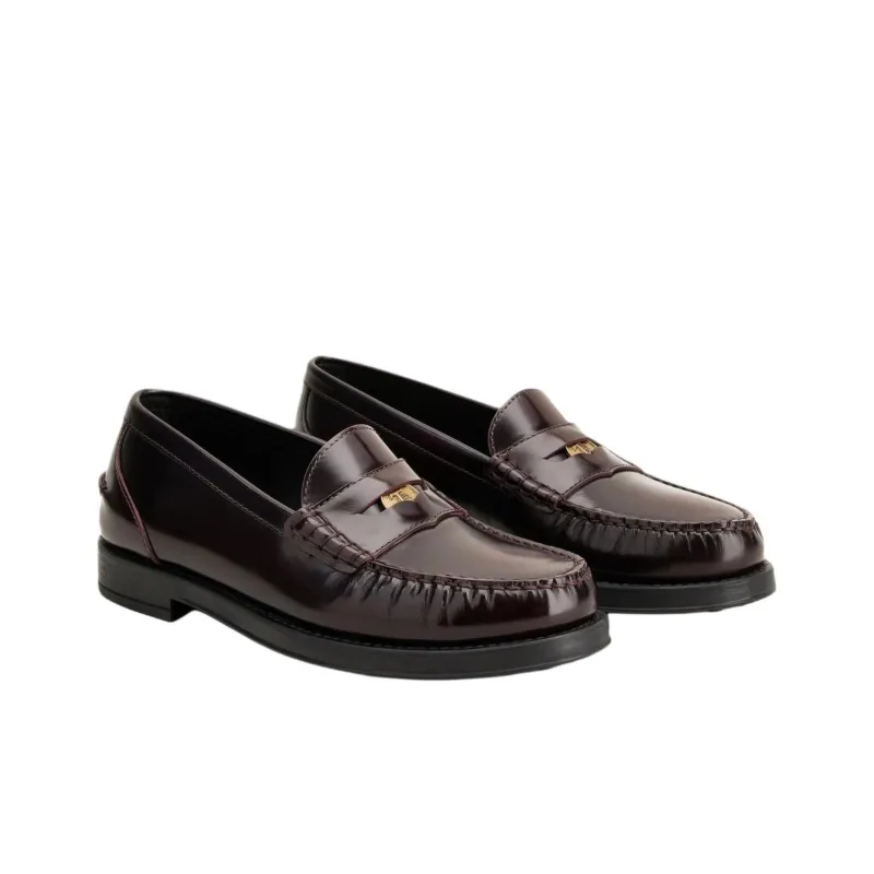 TOD'S Logo Penny Loafers Women's-2