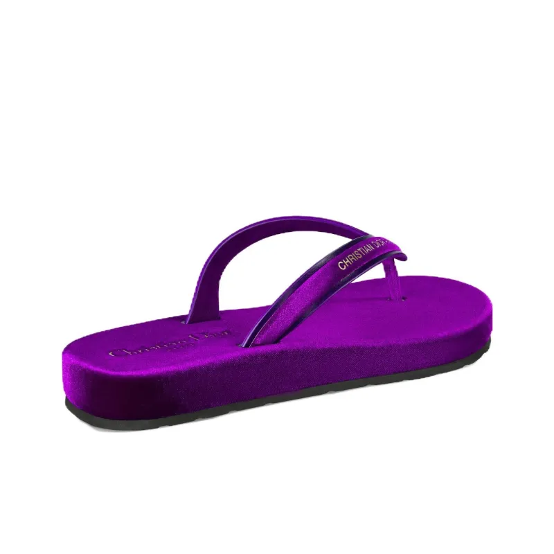 DIOR Diorsea Stylish Sandals Women's Purple-3