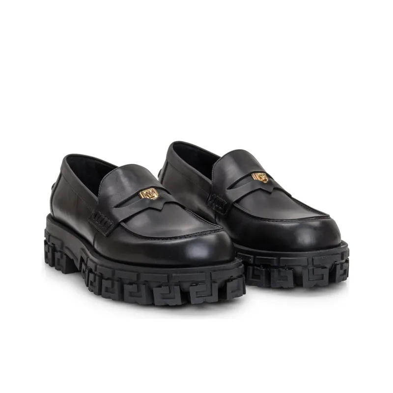 VERSACE Greca Portico Loafers-1