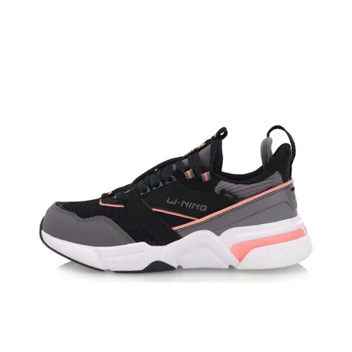 LINING Casual Shoes Women's Low-Top Black Gray Purple