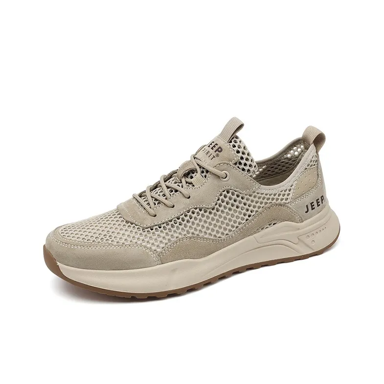 JEEP SPIRIT Outdoor Trail Running Slip Resistant, Abrasion Resistant, Breathable Low Top Casual Shoes Men's Dark Gray-2