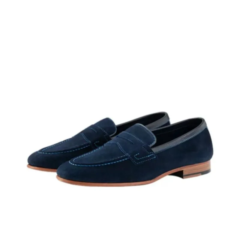 LOAKE Men's Casual Shoes Men Low Top Blue-2