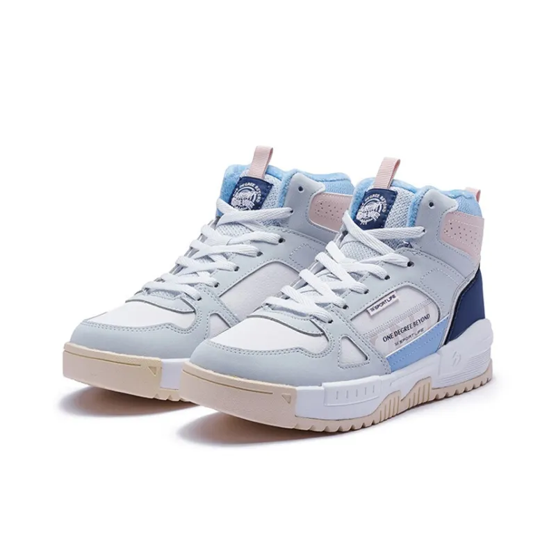 361° Thermal Slip Resistant And Abrasion Resistant High Top Skateboard Shoes Women's Hazy Gray-2