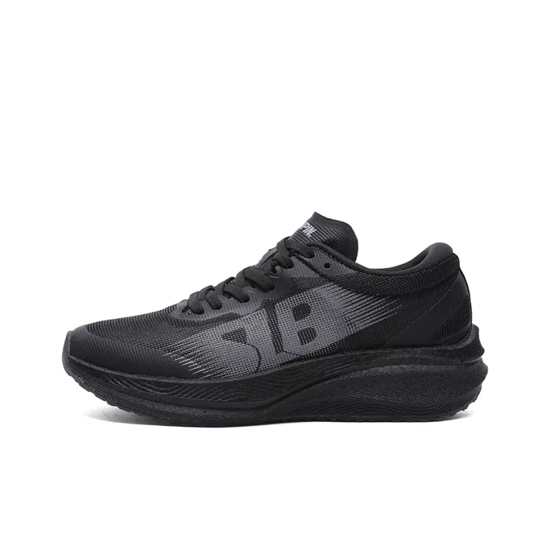 CENPIN Cushioning, Abrasion Resistant, Slip Resistant Low Top Full Length Carbon Plate Running Shoes Unisex Black-0