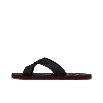 Christian Louboutin Loubi Cross Slip On Sandals
