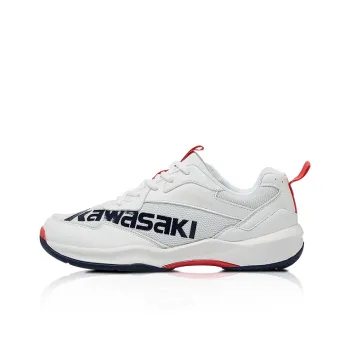 Kawasaki Cushioning Wear Resistant Low Top Badminton Shoes Unisex Navy Blue White