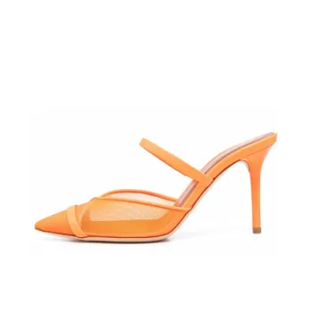 Malone Souliers Wrap-toe Slippers Women's Orange