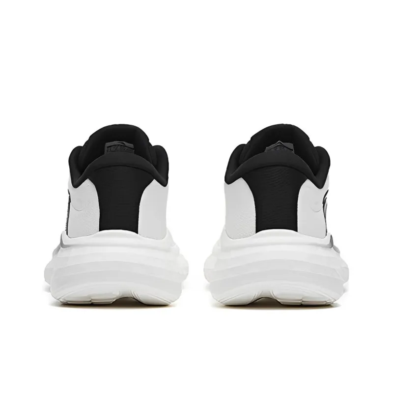 Anta Anti Slip And Wear Resistant Breathable Low Top Running Shoes Women's White Black-3