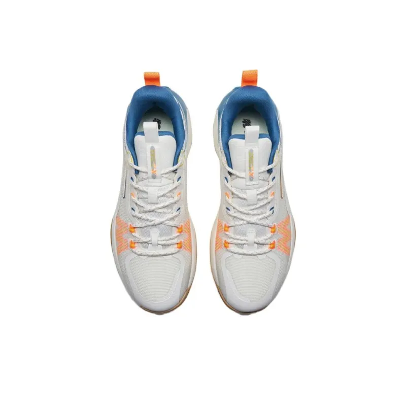 XTEP Windchase 1 V2 Cushioning Low Top Basketball Shoes Men's Pale Blue-2