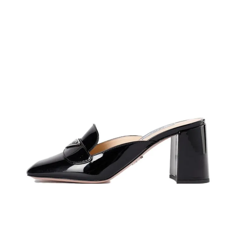 PRADA Odor Resistant Closed Toe Slippers Women's Black-0