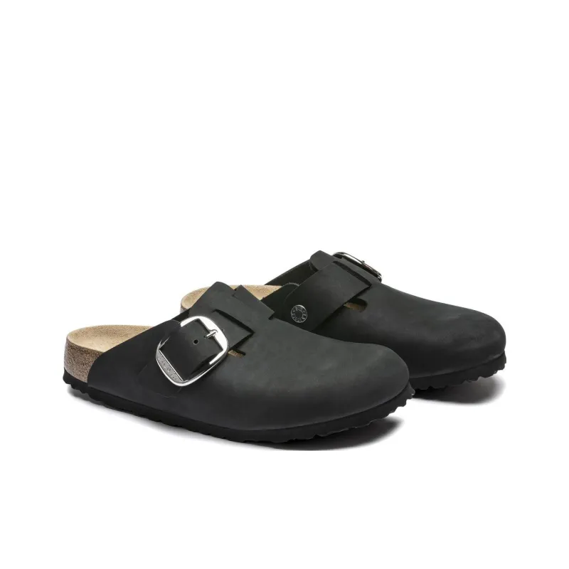 Birkenstock Boston Big Buckle Nubuck Black-2