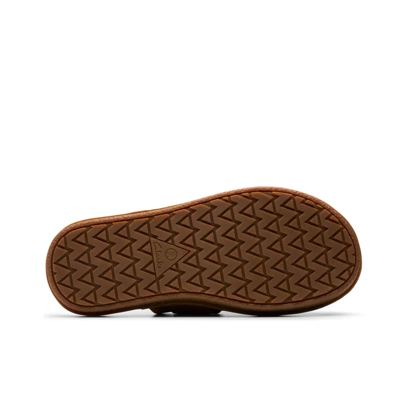 Clarks Closed Toe Slippers Men's Brown-4