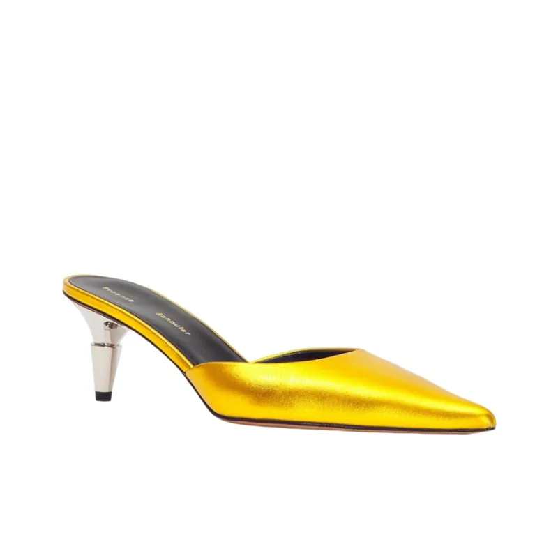 PROENZA SCHOULER Wrap-toe Slippers Women's Gold-1