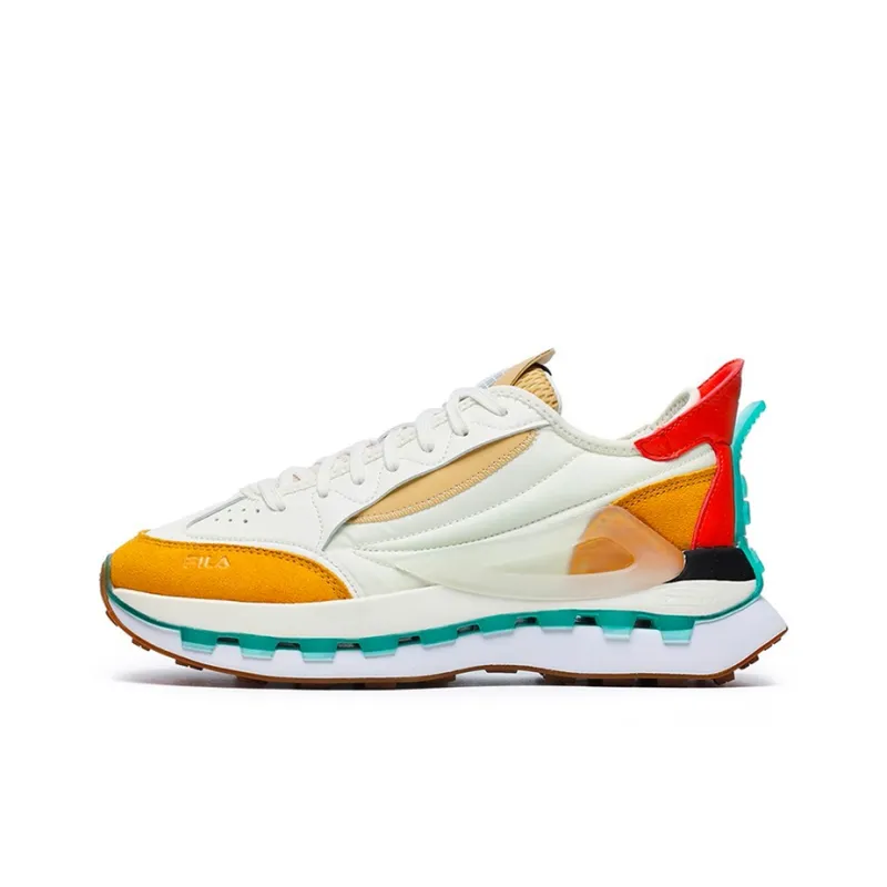 FILA Km Shoes 'White Yellow Orange' Women's-0