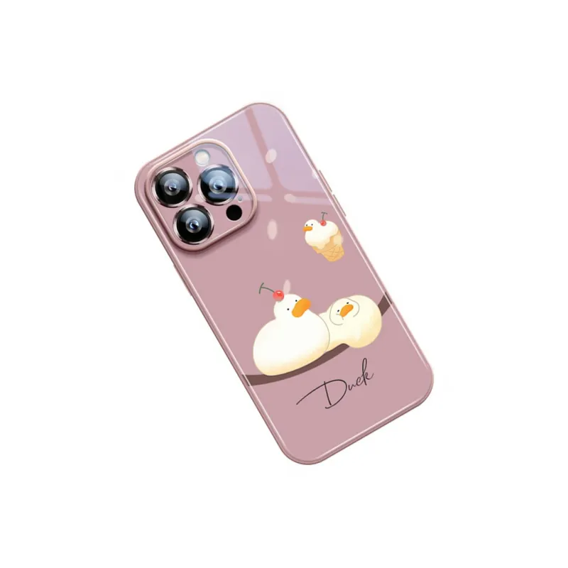 Sen Dog Glass Material Creative Individual Trendy Brand Phone Cases Suitable For Apple 15Promax/Pro/Plus/14/13/12-17
