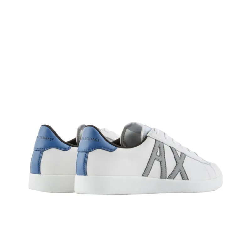 ARMANI EXCHANGE Stylish Skateboarding Shoes Men's White Gray Blue-3