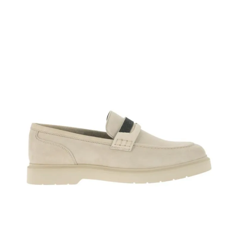 Brunello Cucinelli Embellished Almond Toe Loafers Women's-1