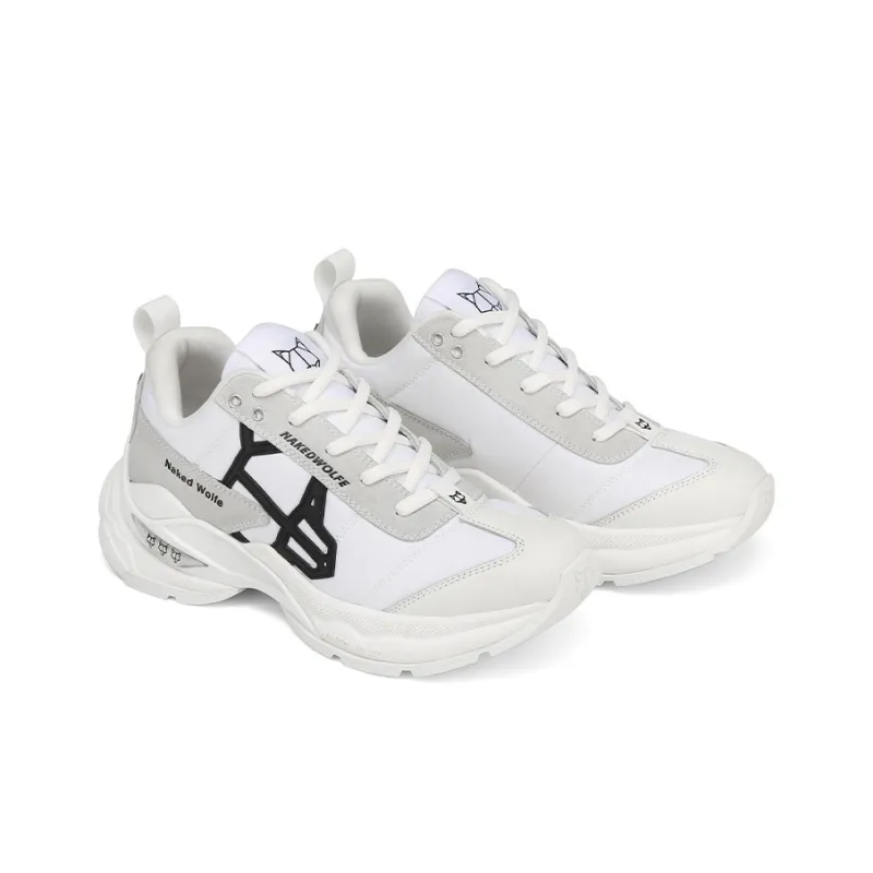 Naked Wolfe Society Low-Top Sports Casual Shoes Women's White Gray-1
