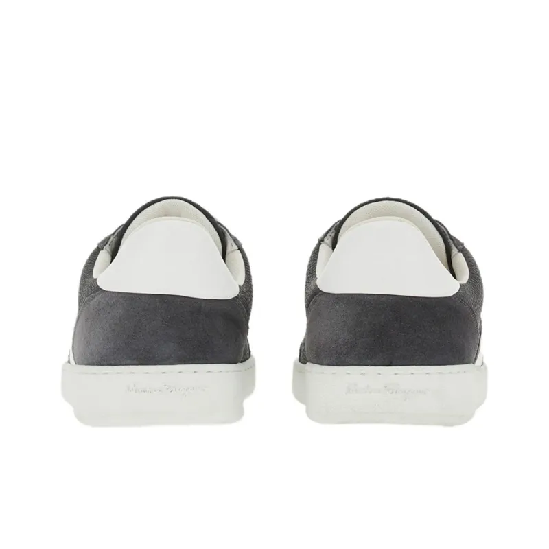 FERRAGAMO Logo-embossed Leather Sneakers-3