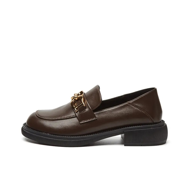 EXULL Q Platform Shoes 3.5cm Women's Brown-0