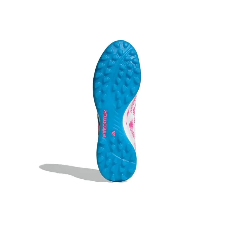 Adidas PREDATOR ELITE TF Rubber Broken Studs Artificial Ground Anti Slip Wear Resistant Soccer Shoes Unisex White Pink-4