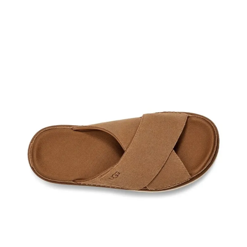 UGG Goldenstar Cross Slide 'Chestnut' Women's-3