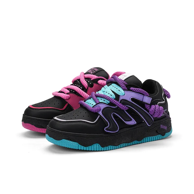 TALKING TOM Slip Resistant Cushioning Wear Resistant Breathable Low Top Skateboard Shoes Unisex-0