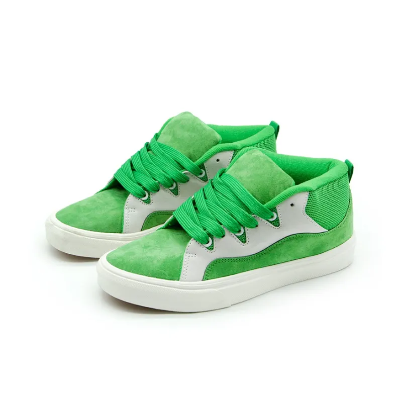 SUPSTORM Puffy Shoes Anti-Slip Wear-Resistant Mid-Top Skateboard Shoes Unisex-0