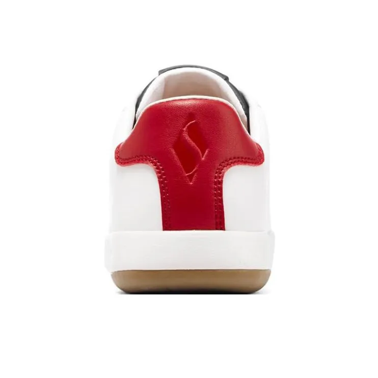 Skechers C-Lites Non-slip Lightweight Low-Top Casual Shoes Women's White Red-3