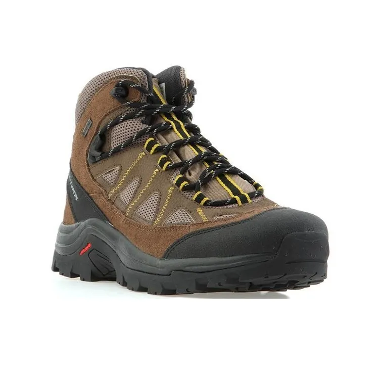 SALOMON Authentic LTR GTX Wear-Resistant Mid-Top Outdoor Shoes Men's Black Brown-2