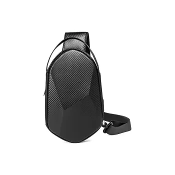VIHUS Pvc Sling Bag Shoulder Bag Crossbody Bag Men's Black