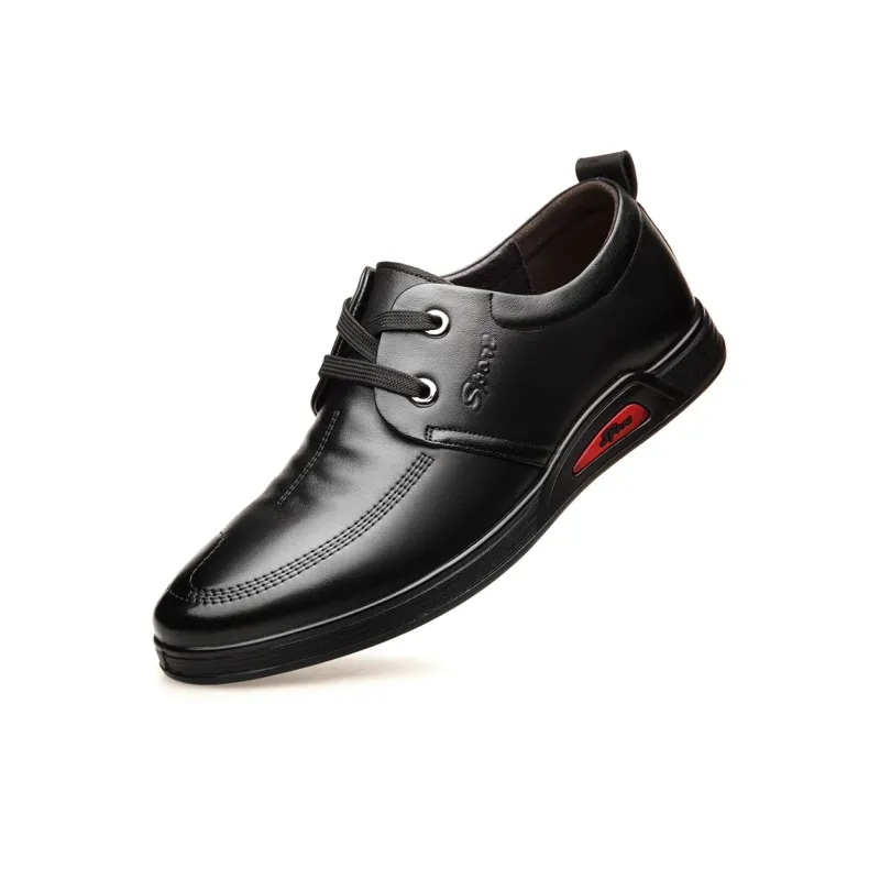ZUWUDONG Men's Casual Shoes Men Low Top Black/Chocolate-1