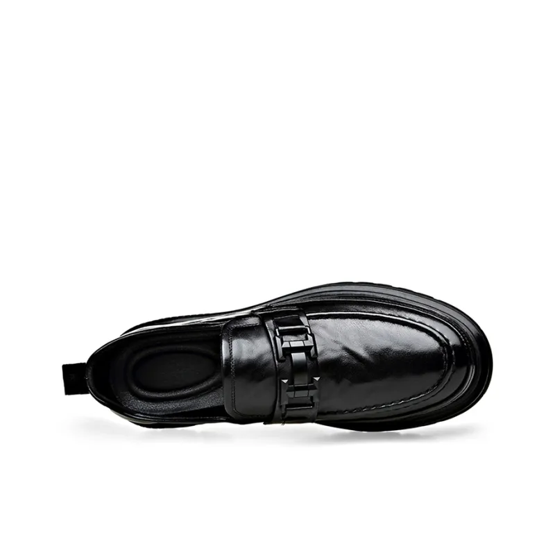 YEDANI Loafers Men Low Top Black-3