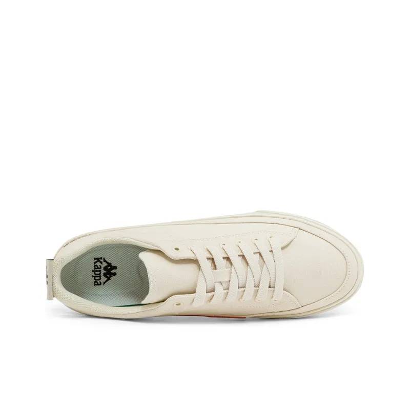 Kappa Low Top Skateboard Shoes Unisex Heron Feather White-5