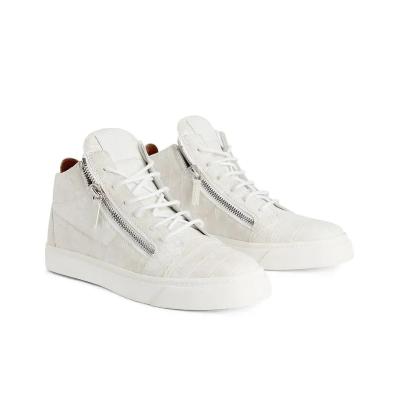 Giuseppe Zanotti Kriss Crocodile Effect Mid top Sneakers-2