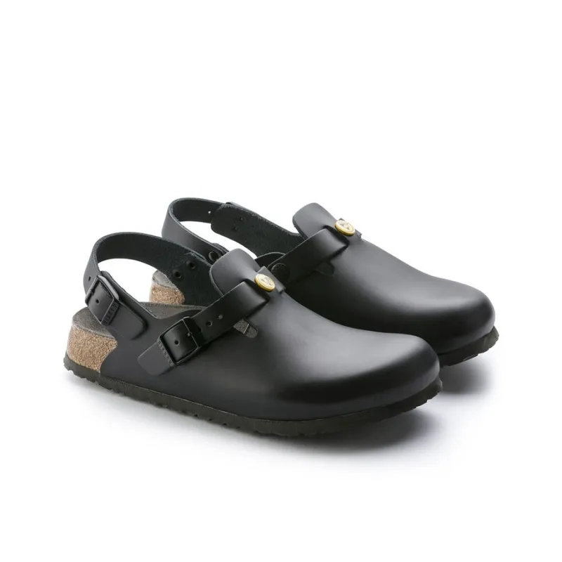Birkenstock Tokio Esd Natural Leather Sandals 'Black'-2
