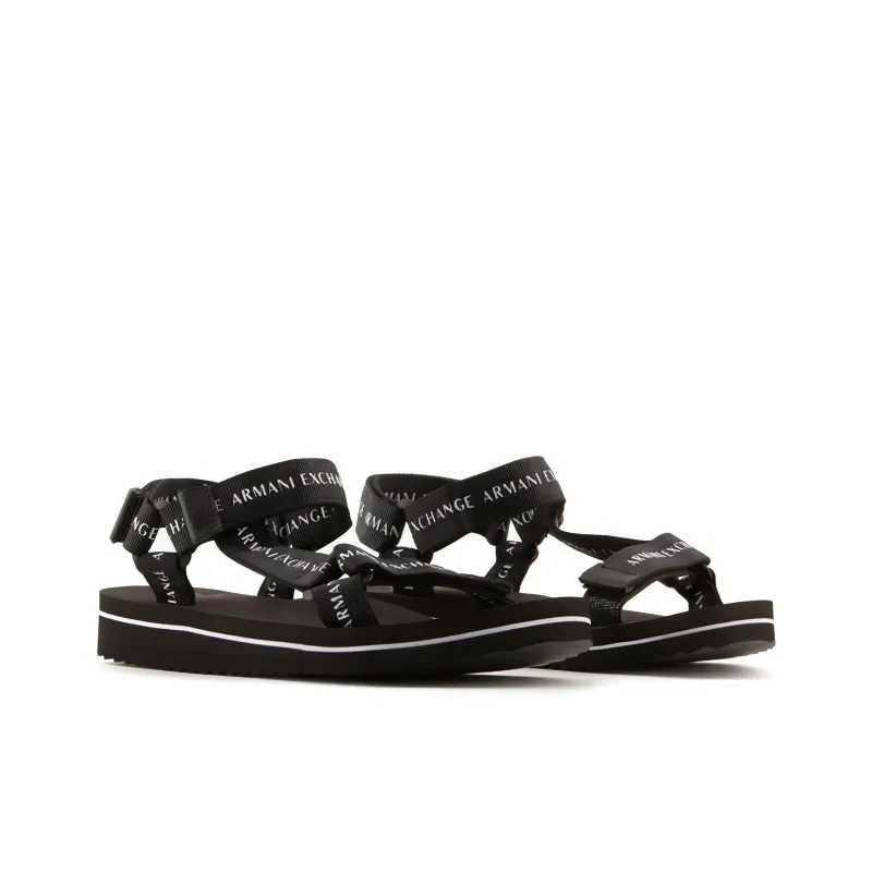 ARMANI EXCHANGE Beach Sandals Men's Black-2